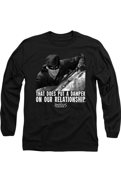 Gildan Princess Bride Damper Long Sleeve Tee Black Large 2