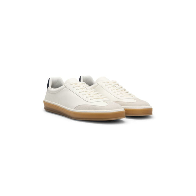 Boss Beckham x Leather Trainers White US 8 2