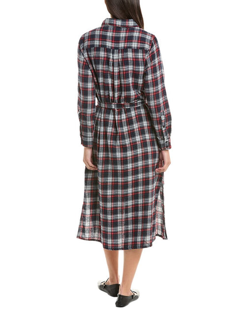 Maxi Dress Ladies Red Check Dress Jill Dresses J Jill Long Sleeve Ruby  Plaid Belted Shirt