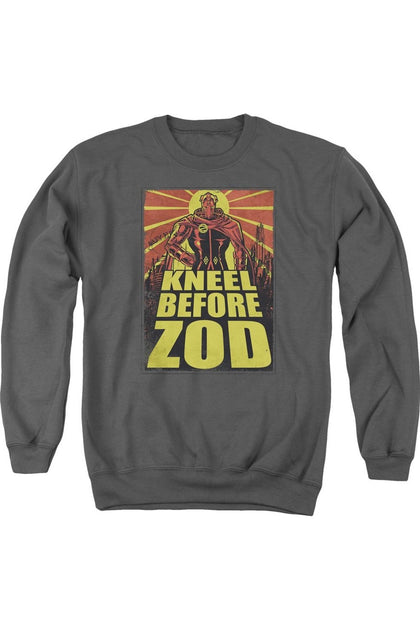 Gildan Superman Zod Poster Crewneck Sweatshirt Grau Small 2