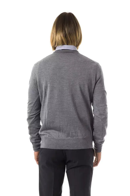 Uominitaliani Crew Neck Sweater Gray XXL 8
