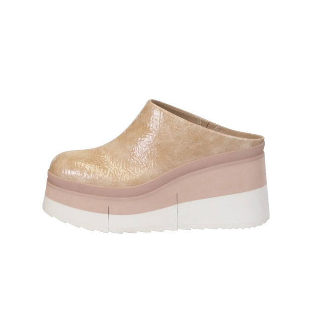 Naked Feet Coach Platform Clogs Beige US 8 3