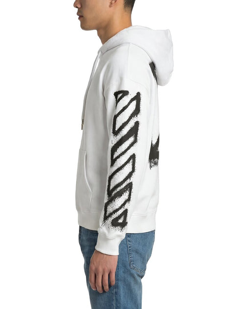 Off-White Virgil Spray Arrow Hoodie White XL 4