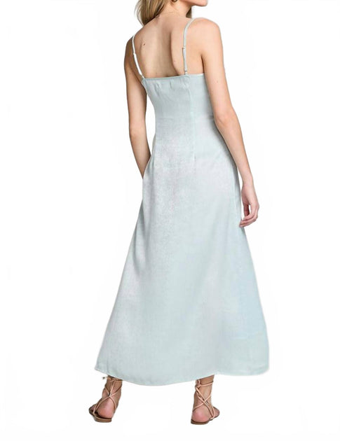 Saltwater Luxe Tank Midi Dress Blue Medium 4