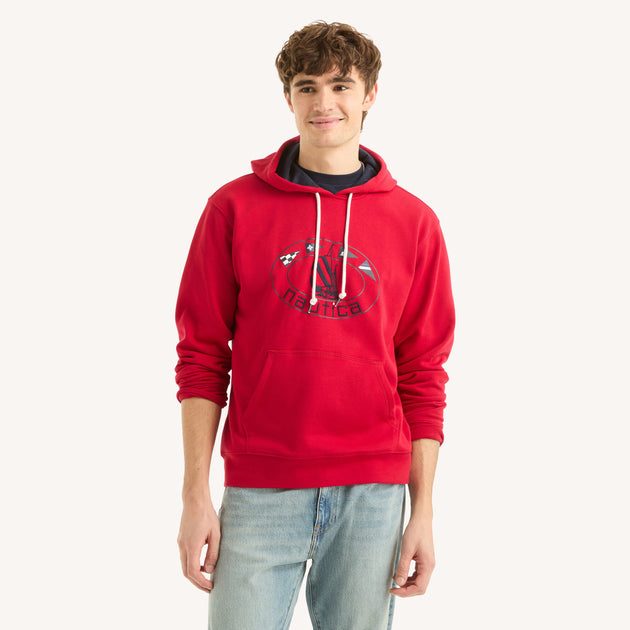 Nautica Pullover Fleece Hoodie Grey XX-Large 2