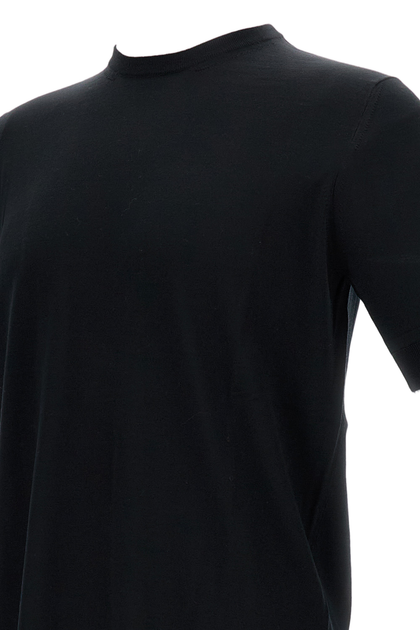 Goes Botanical Top en Maille Fine Laine Mérinos Noir Medium 4