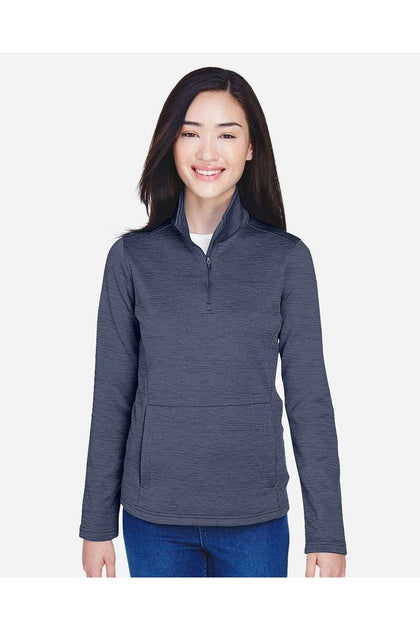 Devon & Jones Newbury Fleece Quarter-Zip Pullover Blue XXXLarge 4