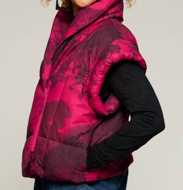NOEN Peacock Puffer Jacket Pink XS 4