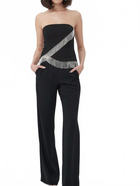 Trina Turk Aeris Strapless Top Black Medium 3