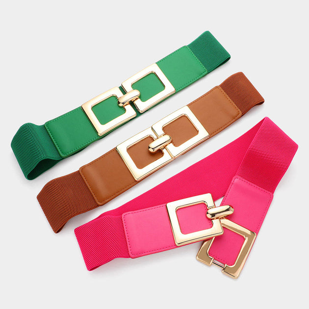 FASHNZFAB Elastic Belt Black One Size 5