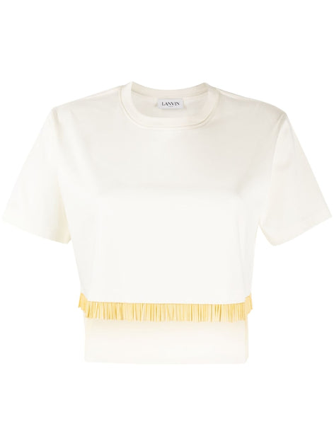 Lanvin Cropped T-Shirt White Small 2