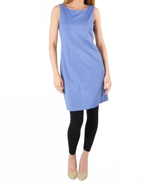 Judy P Sabrina Sleeveless Dress Blue Large 2
