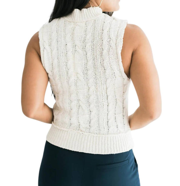 Falcon Autumn Knit Top White Large 3