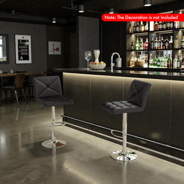 Hivvago Adjustable Bar Stool Black 5