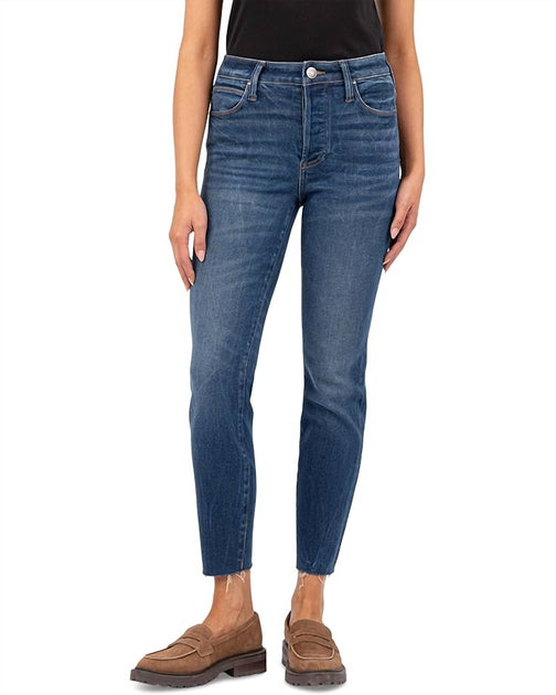 KUT FROM THE KLOTH Charlize High Rise Cigarette Leg Jeans Blau US 2 2