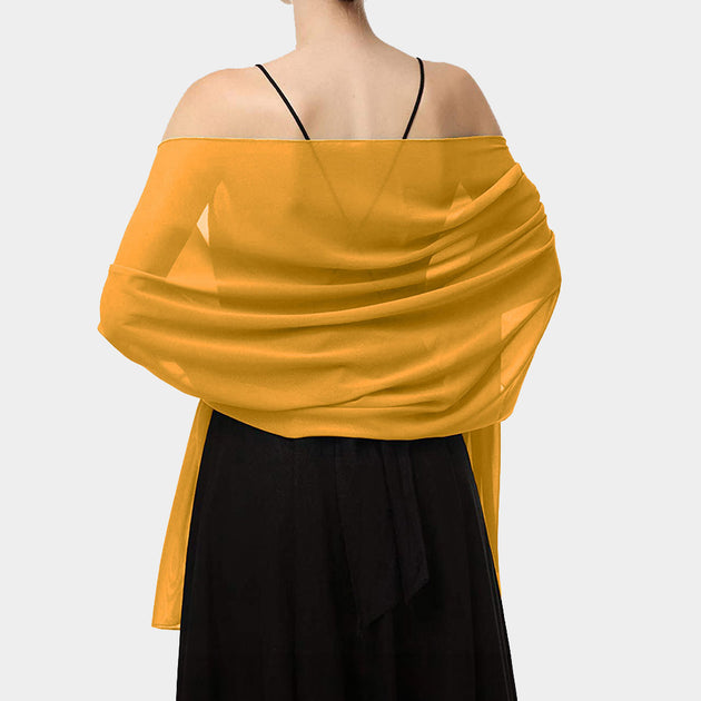 TRUEDAMES Chiffon Shawl Scarf Wrap Green 2