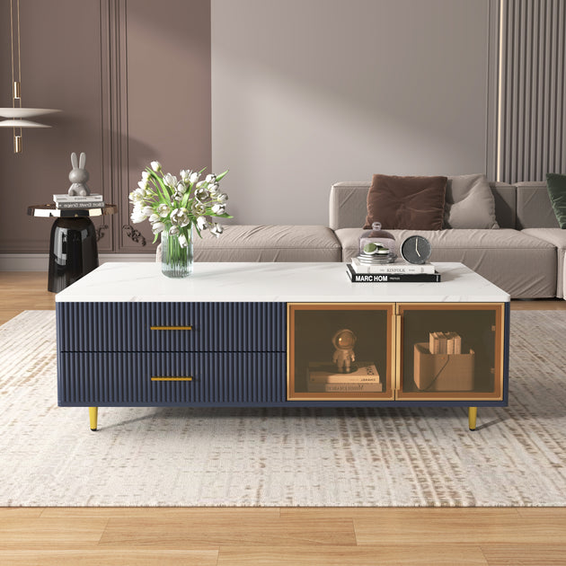Streamdale Coffee Table Navy Blue 2