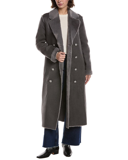 L'AGENCE Citron Maxi Coat Grau US 14 2