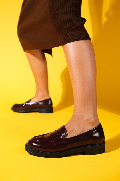 Forever & Always Shoes Bree Platform Leather Loafer Multi US 7 4