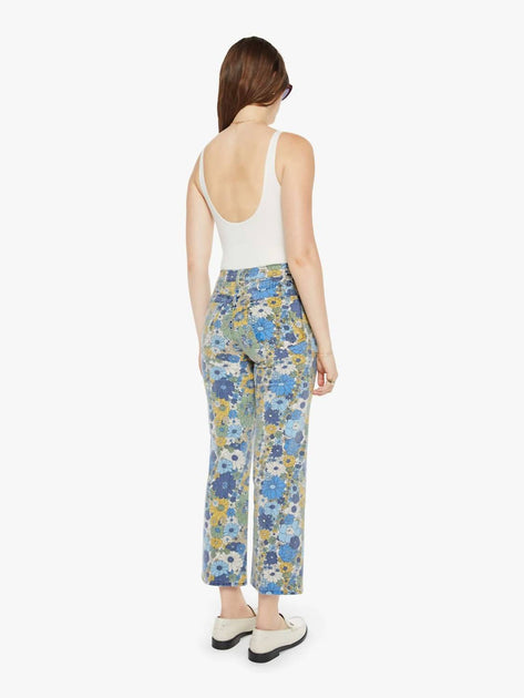 Mother The Rambler Zip Ankle Pant Blue 25 3