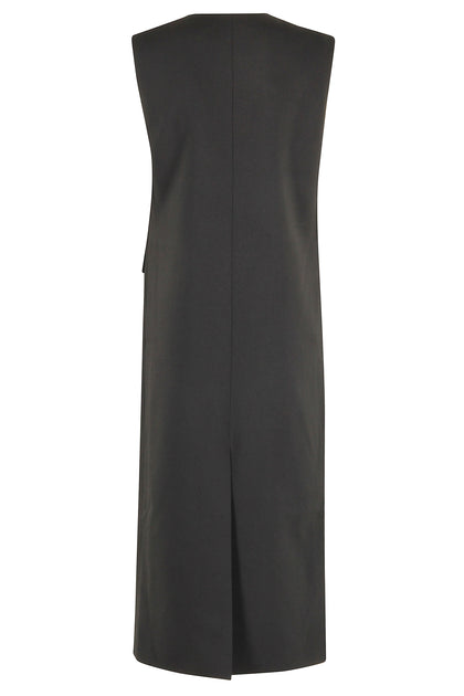 La Piscine Tailored Midi Dress Black Medium 3
