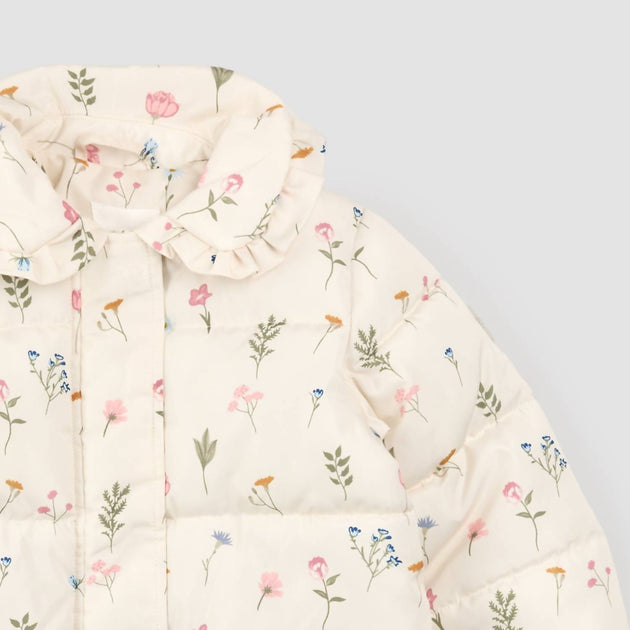 Miles the Label Girl's Puffer Jacket White US 4 3