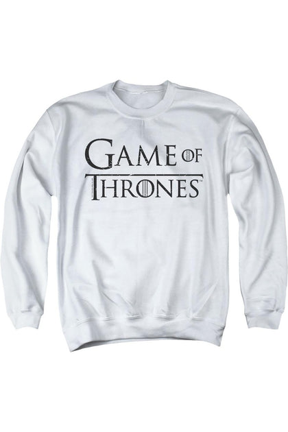 Gildan Game Of Thrones Logo 2 Crewneck Sweatshirt White Large 2