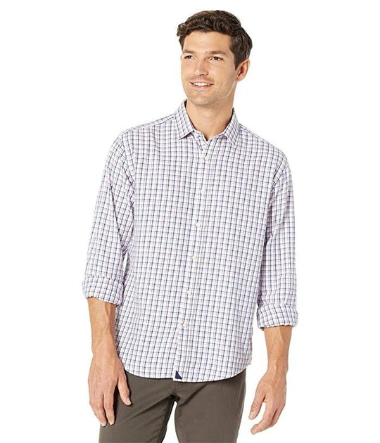 Untuckit Hewittson Shirt White Plaid Small 4