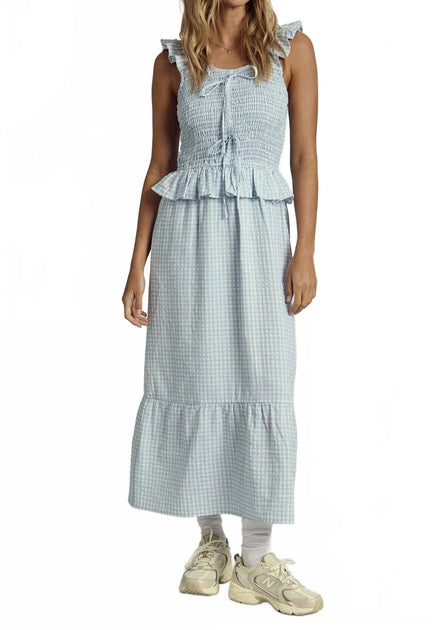 Native Youth Mabel Midikleid Blau Small 2