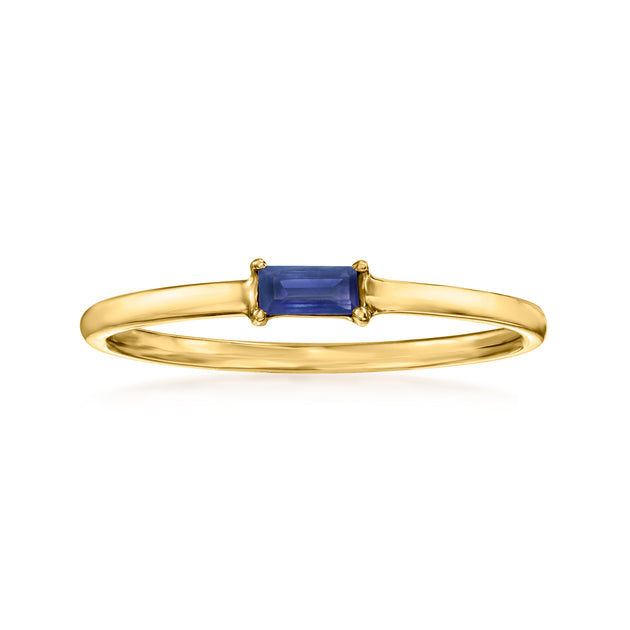 Ross-Simons RS Pure Sapphire-Accented Ring Blue US 10 2