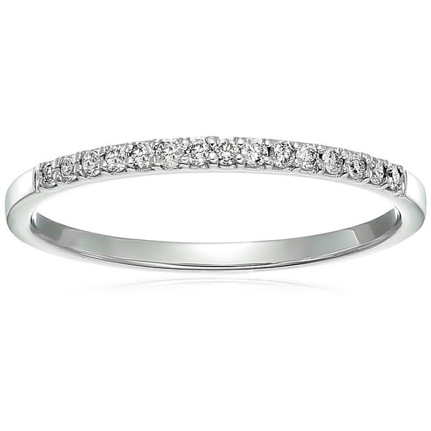 Vir Jewels Petite Round Diamond Wedding Band White US 5.5 2