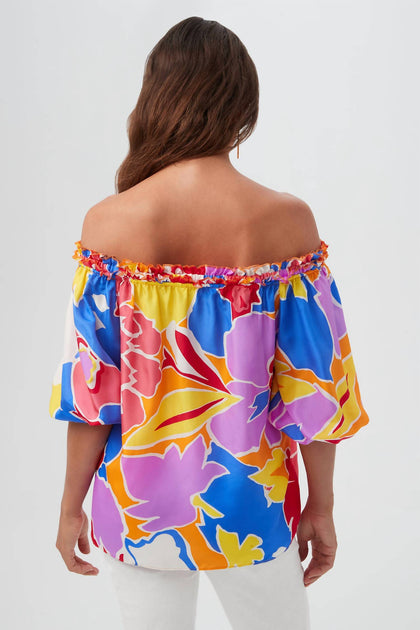 Trina Turk Jambies Blouse Multi Medium 3