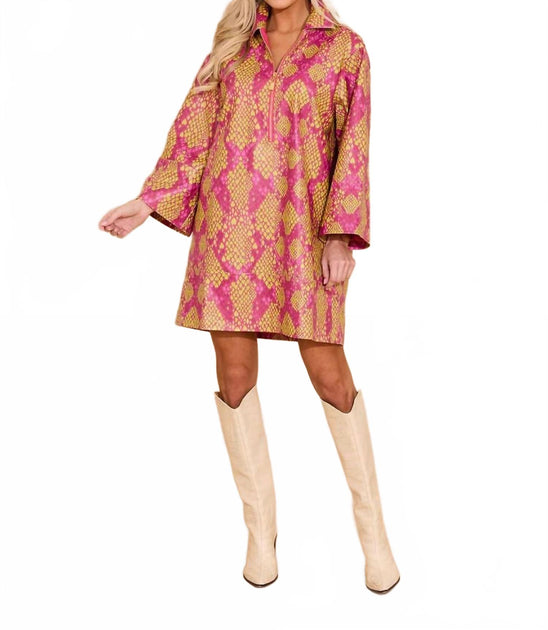 Alden Adair Dakota Robe Mini à Manches Longues Multi Medium 2