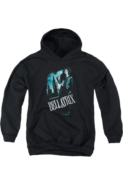 Gildan Harry Potter Bellatrix Kinder Kapuzenpulli Schwarz Groß 2