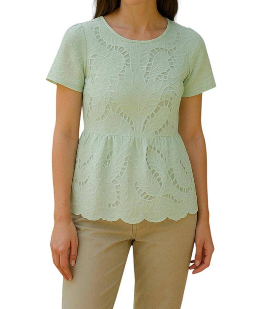 Guadalupe Design Chloe Blouse Green Small 2