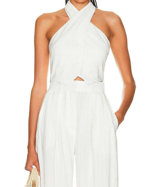 Matthew Bruch Twist Button Up Vest White 5XLarge 2