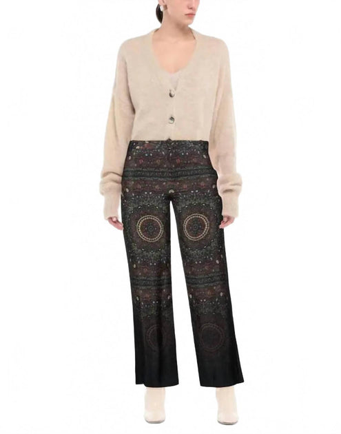 Desigual Wide Leg Pants Green 42 2