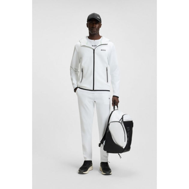 Boss Active Stretch Gabardine Tracksuit Bottoms White XXXLarge 3