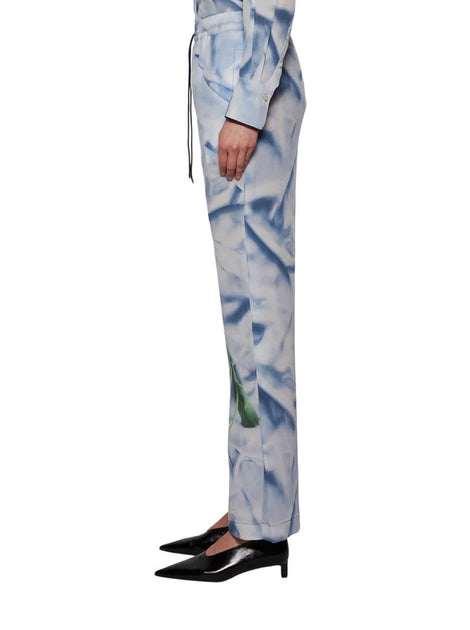 Victoria Beckham Elasticated Waistband Pyjama Trousers Blue US 2 3