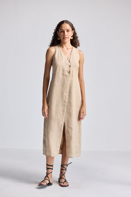 Reistor Straight Dress Beige XXXLarge 2