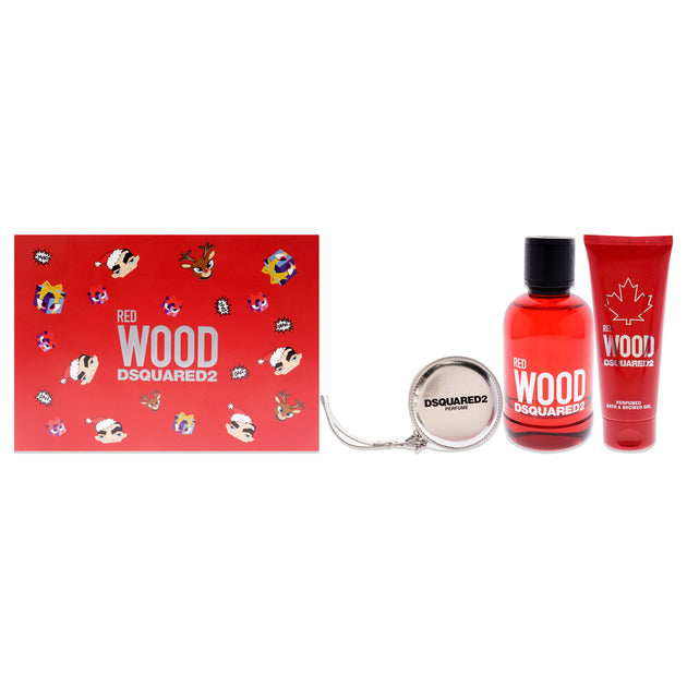 Dsquared2 Red Wood Gift Set Women Red One Size 3