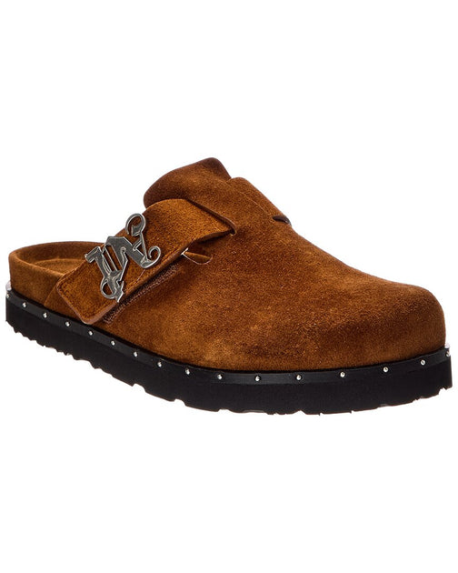 Palm Angels Studded PA Suede Mule Brown EU 43 2