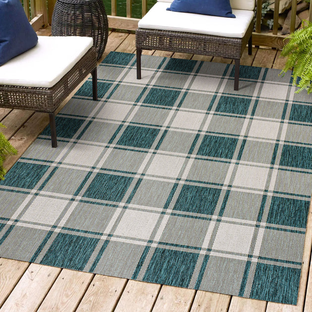 Jonathan Y Sabine Area Rug Turquoise/Cream 4