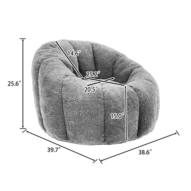 GOODSILO Bean Bag Chair Gray 4
