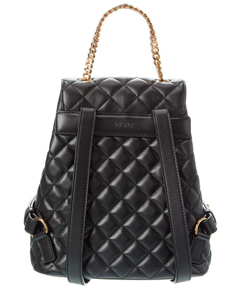 Versace Medusa Quilted Leather Backpack | ShopSimon