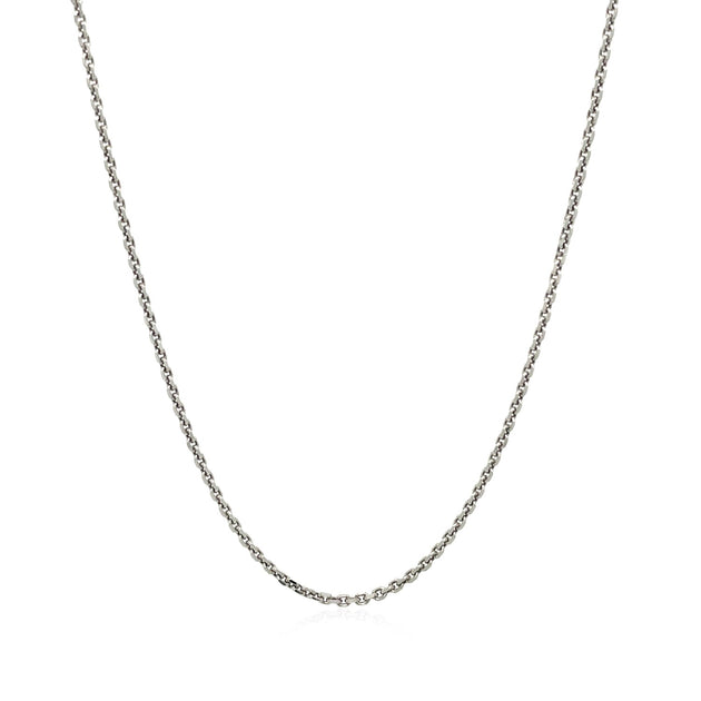 FASHNZFAB Cable Link Chain White Gold Silver US 20 3