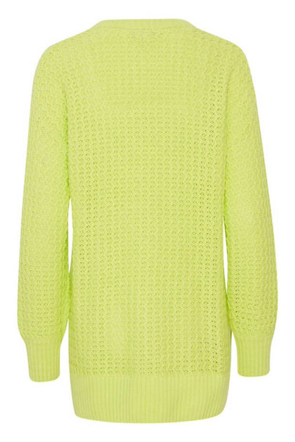 b.young Split Hem Sweater Yellow XLarge 3