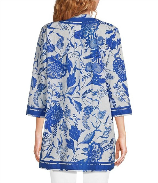 Ro's Garden Tokyo Short Kurta Dress Blue XSmall 4