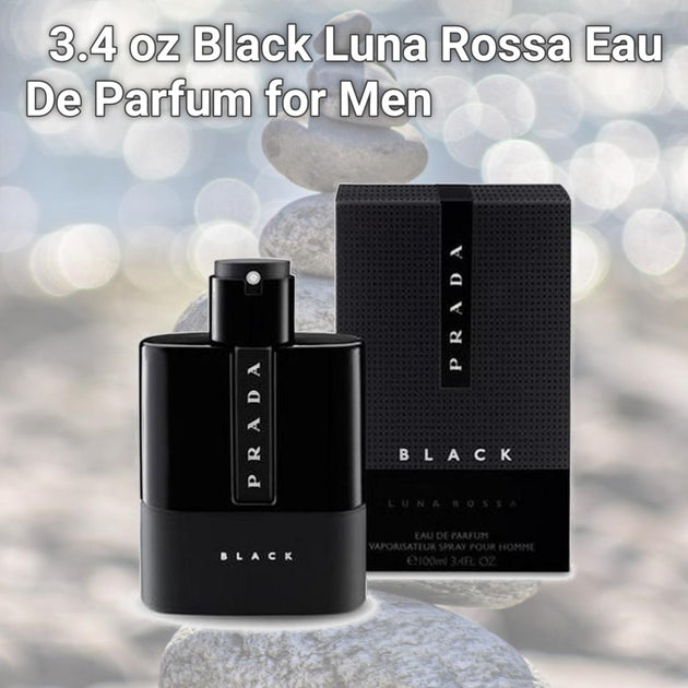 Prada 3.4 Oz Black Luna Rossa Eau De Parfum For Men | ShopSimon