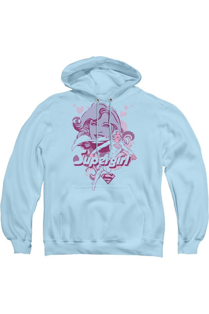 Gildan DC Comics Supergirl Hoodie Blue XL 2